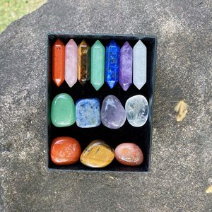 Juego de 14 Piedras de Chakra, Cristales de Energía Positiva, Adornos, Regalos para Mujeres, Meditación de Chakra, Yoga, Reiki, Cristales Curativos - Product Image 3