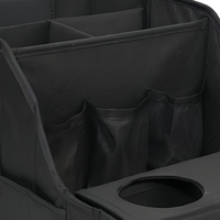 Organisateur multifonctionnel pour siège de voiture, sac de rangement portable avec compartiment et poche pour gobelet