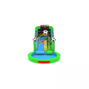 Toboggan aquatique gonflable tropical sec et humide avec trampoline, aire de jeux intérieure, location commerciale, directement de l'usine - Product Image 3