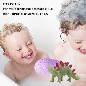 Lot de 8 bombes de bain écologiques et véganes en forme d'œuf de dinosaure, avec surprise œuf de dinosaure, senteurs variées, emballage personnalisé pour marque privée - Product Image 4