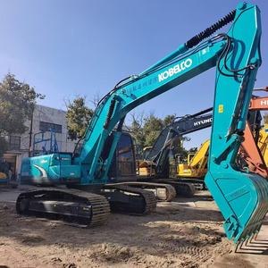 Excavadora Kobelco SK200 de Color Verde Azulado, Equipo de Construcción Pesado Usado, Incluye Bomba Hidráulica, Cilindro y Motor - Product Image 1