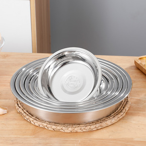 ชามซุปสแตนเลส 304 จานกลมหนาและลึก สำหรับใช้ในบ้านและโรงแรม - Product Image 2