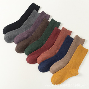 Chaussettes gonflées décontractées pour hommes, 100% <span class=keywords><strong>laine</strong></span>, sur mesure, automne-hiver, chaudes - Product Image 2