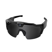 Lunettes de soleil intelligentes transfrontalières avec caméra IA pour le cyclisme en extérieur, protection solaire, monture ABS 450 mAh