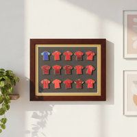 Boîte à souvenirs en bois pour épingles, badges, médailles, cadre profond, montage mural, support de collection, décoration de la maison et du bureau