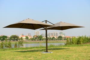 Paraguas de jardín al aire libre de dos cabezas Paraguas romano grande Patio junto a la piscina Paraguas - Product Image 4