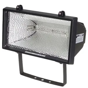<span class=keywords><strong>Projecteur</strong></span> <span class=keywords><strong>halogène</strong></span> mural <span class=keywords><strong>extérieur</strong></span> en aluminium noir, alimenté par le secteur, R7s 1000w, avec ampoule gratuite - Product Image 3