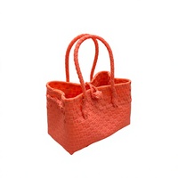 Sac fourre-tout tissé en plastique pêche fait main, écologique, réutilisable, pour marché, courses, plage, durable, personnalisé, sac à bandoulière d'été