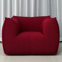 Canapé modulaire italien moderne une place OEM, canapé sectionnel en tissu imprimé champignon rembourré en éponge pour salon, appartement, hôtel