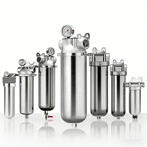 Système de pré-filtration liquide haute pression Cheero 5 pouces, 10 pouces, 20 pouces, manuel, pour usage industriel extérieur, boîtier en acier inoxydable 304/316 - Product Image 2
