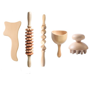 FDFIT Set de Gua Sha de <span class=keywords><strong>Madera</strong></span> de Haya y Rodillo Meridian <span class=keywords><strong>para</strong></span> Cuerpo Completo, Herramienta de Salud y Bienestar <span class=keywords><strong>para</strong></span> Comercio Exterior Transfronterizo - Product Image 3