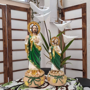 Resina cristiana personalizzata Saint Jude <span class=keywords><strong>San</strong></span> Judas Tadeo statuetta religiosa decorazione per la casa e artigianato usano Souvenir regalo religioso - Product Image 3
