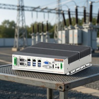 Ordinateur embarqué robuste encastrable sur rail DIN, sans ventilateur, IPC industriel étanche IP65, PC encastrable