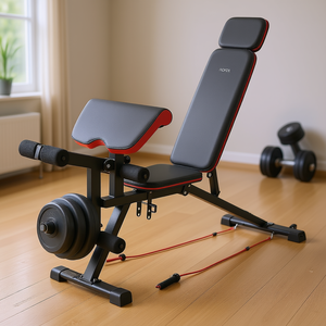 Vevor Adjustable <b>Weight</b> Bench With Preacher Pad Carbon Steel Frame For Strength Training Workout Fitness Equipment - Product Image 2