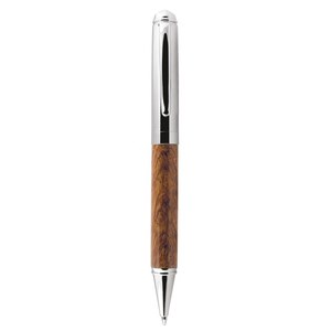 <b>Wood</b> And Chromed Ballpoint <b>Pen</b> Premium Writing Instrument For Office Use - Product Image 3
