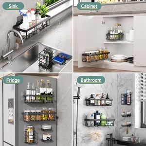Designer Soap Holder <b>Bathroom</b> Hanging <b>Storage</b> Basket Set Wall Mount Shower <b>Corner</b> Shelf Set <b>Storage</b> Organizer Rack for <b>Bathroom</b> - Product Image 5