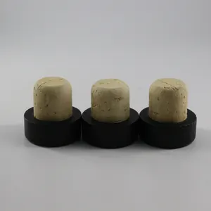 Factory Customize Natural Cork Synthetic Lid Wood Stoppers Cork Stoppers