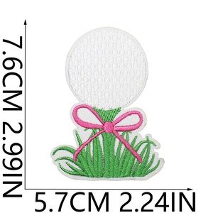 Écussons personnalisés pour clubs <span class=keywords><strong>de</strong></span> golf, roses et bleus, en feutre non tissé thermocollant, appliques brodées sportives pour chariots <span class=keywords><strong>de</strong></span> golf, sacs <span class=keywords><strong>de</strong></span> balles, badges et casquettes <span class=keywords><strong>de</strong></span> camionneur - Product Image 6