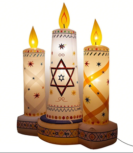 Nouveau design Hanukkah Festival accessoires de chandelier gonflable décoration de jardin de cour extérieure gonflable - Product Image 3