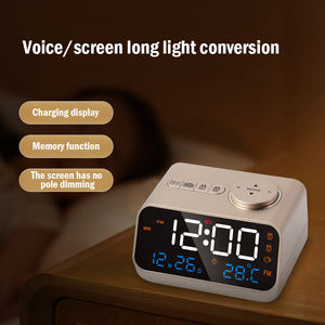 <span class=keywords><strong>Meilleur</strong></span> cadeau promotionnel horloge de bureau et de table horloge numérique réveil multifonction Radio d'intérieur avec 10 sons naturels - Product Image 3