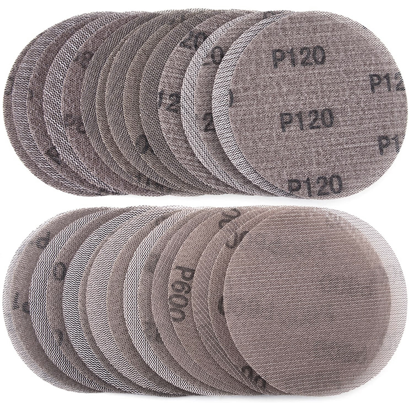 80Grit Grip Disc 6-Zoll-Mesh-Schleifscheiben Net Staubfreies Klett-Schleifpapier Schleifgitter-Ersatz für Mirka Abrabet