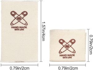Handmade Polyester Vải nhãn thêu thẻ <span class=keywords><strong>5cm</strong></span> x 1.<span class=keywords><strong>5cm</strong></span> may DIY trang trí nội thất - Product Image 3