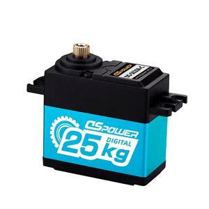 Servo numérique RC Ds3225 25 kg à couple élevé, étanche, pour la fabrication de modèles, moteur à engrenages métalliques pour voiture robot 1/10 1/8 Fxb - Product Image 1