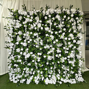 <strong>Enchanting</strong> Baby's Breath Flower Wall Lush White Gypsophila Backdrop for Wedding Decor - Product Image 5