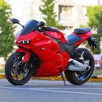 Scooter Eléctrico Todoterreno con Neumáticos Ultra Anchos Jiaolong V6 Fire Tooth 2000W 180km/h 72V 260KG Estilo Motocicleta de Alta Resistencia