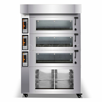 Équipement de boulangerie professionnel multifonctionnel pour la cuisine, la cuisson du pain, des pizzas, des gâteaux, cuisson, fours électriques commerciaux de grande taille