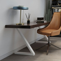 Pieds de table carrés en acier industriel style campagnard pour mobilier DIY, bureau ou banc d'ordinateur