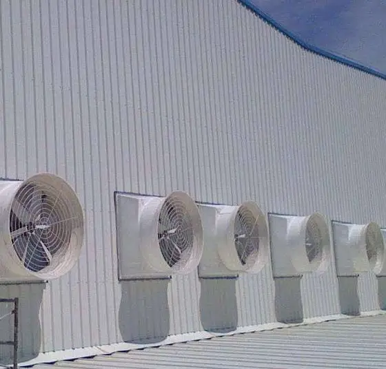 Fibra de vidro À Prova de Poeira Fumaça Exaustor Industrial Ventilador de Ventilação de Ar Quente