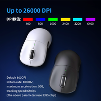G1PRO Mouse Gaming Optik USB Baru Ringan 52g RGB Backlit Ergonomis Stiker Kaki PTFE Kabel Paracord 1.6m PAW3395 26000 DPI Stok Tersedia