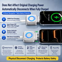 Adaptador de Carga Inteligente con Desconexión Automática, Conector USB, Protector de Batería para Teléfono Móvil, Tablet, iPad y Juegos