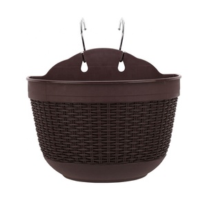 Plantador colgante artificial cestas <span class=keywords><strong>de</strong></span> riego Riego Jardín planta <span class=keywords><strong>de</strong></span> interior al aire libre balcón pared ronda maceta <span class=keywords><strong>de</strong></span> plástico - Product Image 1