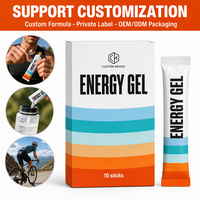 Gel énergétique pour la course à pied, gel de carburant glucidique pour les sports d'endurance, nutrition pour la course à pied en portion individuelle, vente en gros OEM sous marque privée