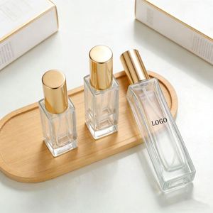 Factory Direct Wholesale Square Flat Shape <b>Sample</b> <b>Perfume</b> <b>Bottle</b> 30ml Clear Frosted Spray Refillable Empty Split <b>Bottles</b> Low MOQ - Product Image 3
