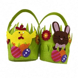 Panier en feutre de Pâques pour enfants, vente directe usine, pour la chasse aux œufs de Pâques, cadeaux de fête, seau de Pâques - Product Image 2