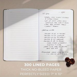 Cuadernos gruesos Diario Mujer 7x10 Cuaderno de tapa dura de lino moderno - Product Image 4