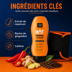 Lotion Corporelle Thermique Hydratation Intense Brûle-Graisse Soin Amincissant Effet Peau Lisse Physique Parfait Marque Privée - Product Image 4