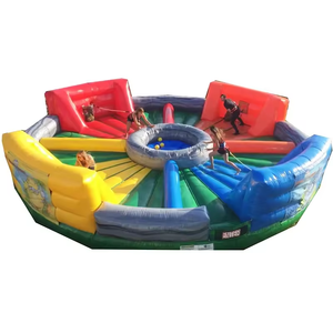 Structure de bâtiment d'équipe géante sautante commerciale Chine jeu de Sport de course à l'élastique affamé gonflable professionnel - Product Image 2