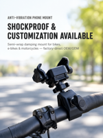 Support de téléphone pour moto Harley Davidson, anti-vibration, résistant aux intempéries, flexible, hauteur réglable, étui pour support de téléphone de vélo