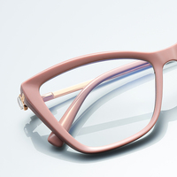 Nuevas Monturas Ópticas de Metal TR para Mujer, de Alta Calidad, con Protección Anti-luz Azul, Monturas de Gafas de Moda al por Mayor