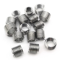 304 Stainless Steel No-Tail Metric Thread Insert-Precision Thread Reinforcement Component for Mechanical Equipment Repair
