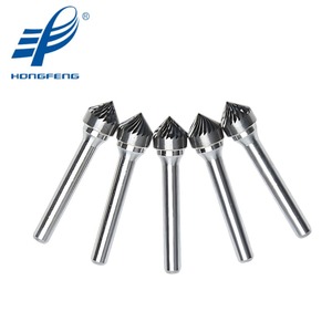 Loại K đơn cắt đồng Hàn 90 ° hình nón Vonfram cacbua quay Burrs tập tin để mài cắt deburring - Product Image 3