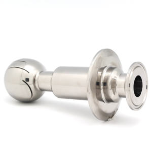 이중 클램프 청소 볼 탱크 피팅 하이 퀄리티 SS304 SS316L 스테인레스 스틸 2Bar 1/2 "-2" OEM ODM 로터리 스프레이 볼 - Product Image 2