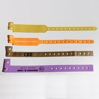Pulsera RFID de 13.56mhz con Código QR Impresa Personalizada de Un Solo Uso, Pulsera de PVC con NFC para Eventos