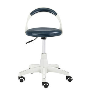 Silla de Oficina con Respaldo Pequeño y Soporte Lumbar, Asiento de Cuero, Altura Ajustable para Uso en Oficina, Modelo Km Cz213 - Product Image 4