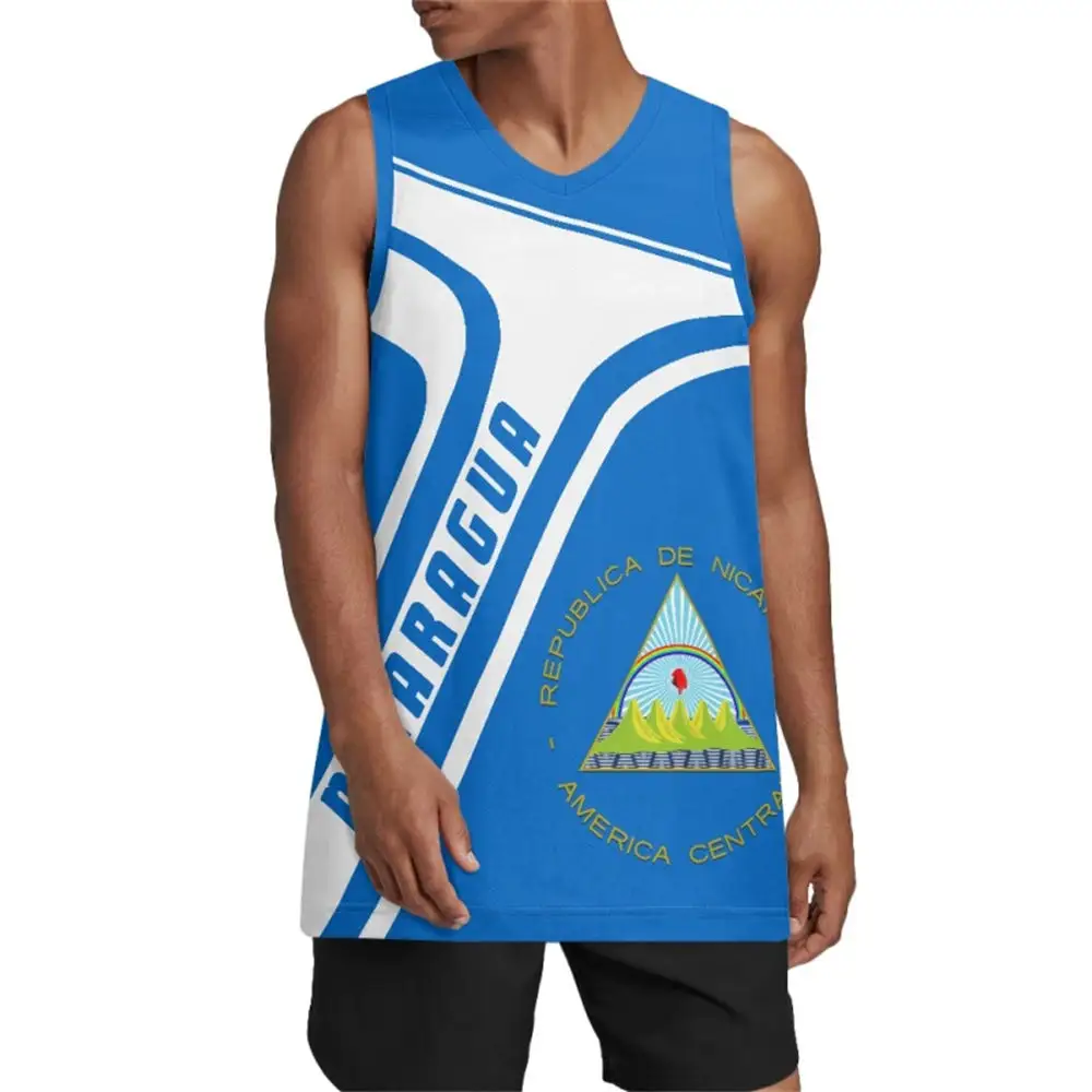 Diseñador Nicaragua hombres ropa manga corta verano baloncesto Jersey personalizado baloncesto camisa a granel ropa polinesia