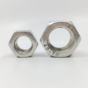 304 Stainless Steel Hex Nuts M2 M30 DIN934 Metric Grade A Right Hand Thread - Product Image 2